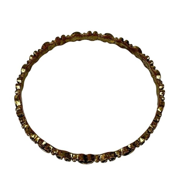 Lucky Brand Bangle Bracelet Bronze Color 3" diameter - Picture 2 of 2